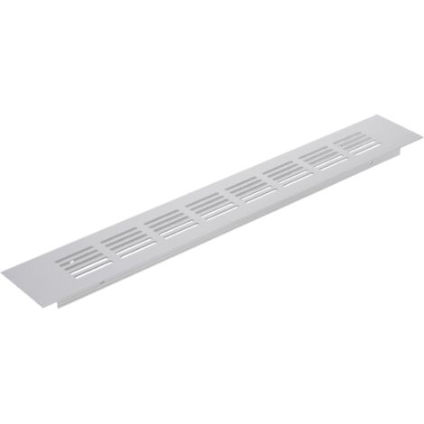 Grille de ventilation pour plinthes aluminium 350x50mm – Installation facile dans armoires et cuisines – Design élégant et discret – (1/5)