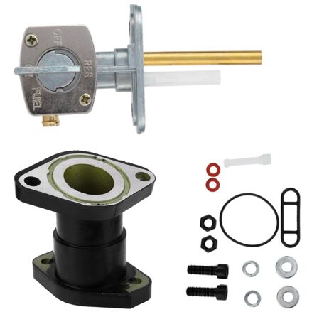 2 pièces/ensemble carburateur collecteur d'admission interrupteur de soupape de carburant adapté pour Yamaha Big Bear 350 YFM350 87-99 (1/5)