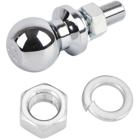 Boule d'attelage chromée à écrou hexagonal de 1 7/8 po de diamètre pour tracteur de pelouse ATV UTV tige 5/8 x 1 3/4 po 2 000 lb (1/5)