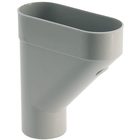 Girpi – Raccord PVC 80mm pour évacuation eaux pluviales – Fixation par filetage – Couleur gris – Pour chantiers humides (1/2)