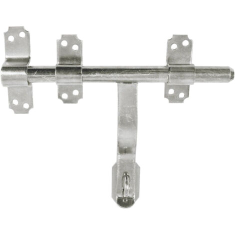 Verrou de fenêtre à pattes et porte-cadenas – Acier zingué – Pêne Ø 16 mm – Pour portes et accès sécurisés (1/2)