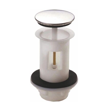 Bonde de lavabo à clapet automatique – Clapet inox Ø 60 mm – Corps plastique léger – Sortie G 1¼ – Hauteur 97 mm (1/2)