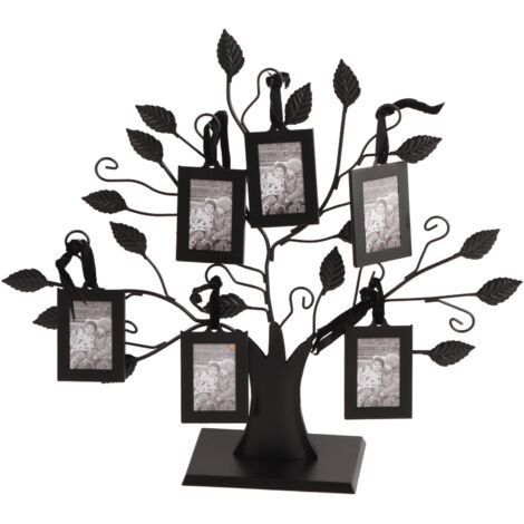 Arbre d'affichage de cadre de photos de famille à la mode avec des cadres de photos suspendus Home Decor S (1/5)