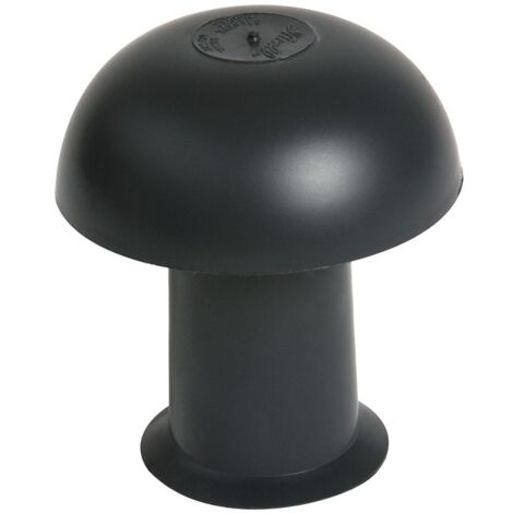 Chapeau de ventilation PVC - Diamètre : 50 - Couleur : Ardoise - avec moustiquaire (1/2)
