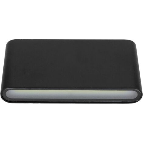 Wosune Lampe de Jardin, Applique Murale 2W Douceur pour salles à Manger pour Cours pour Cuisines pour Salons pour armoires à Miroir pour(Black Shell 2W White Light) (1/5)