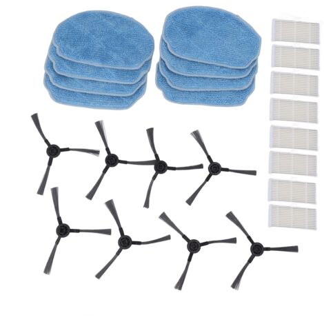 Kit d'accessoires pour aspirateur robotique vadrouille tissu brosse latérale filtre pièces de rechange pour Mannv BR150 BR151 (1/5)