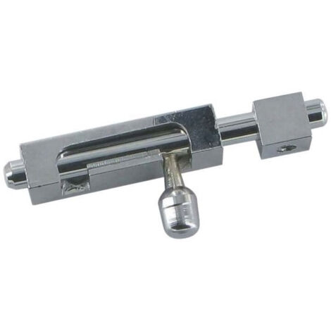 Targette laiton sans platine - B : 6 mm - a : 40 mm - Longueur totale : 66 mm - Longueur : 40 mm - Section : 10 x 10 mm - Décor : Chromé - Sens : Réversible -