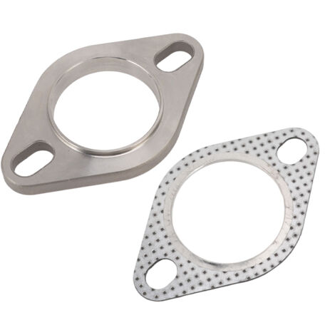 Kit de connexion de bride d'échappement à 2 boulons 2 pouces en acier inoxydable pour collecteurs Catback de tuyau de descente d'échappement (1/5)