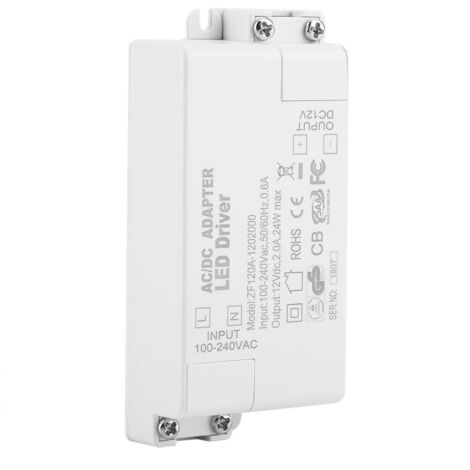 Alimentation du Pilote LED, AC 100 à 240 V à DC 12 V SMD LED Transformateur de Puissance pour Bande Lumineuse LED (24W) (1/5)