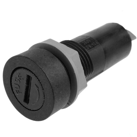 BeMatik - Porte fusible à baïonnette pour plaque à vis pour fusibles 5 x 20 mm (1/4)