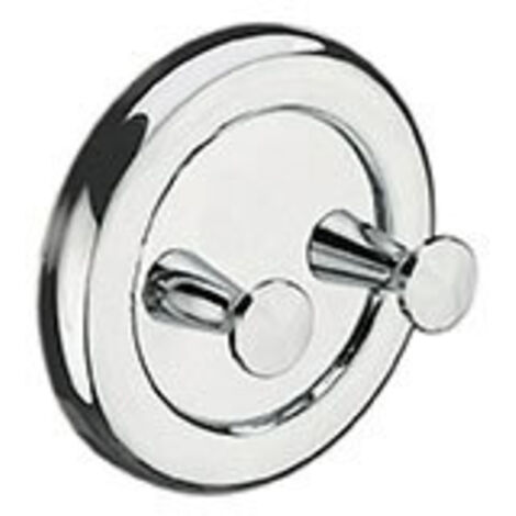 Patère porte serviette - Profondeur : 60 mm - Platine : 75 mm - Décor : Chromé - Matériau : Laiton - ITAR (1/2)