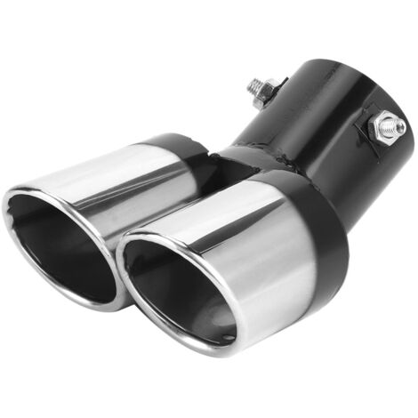 Accessoire de voiture de tuyau d'échappement de double embout d'échappement de voiture d'acier inoxydable de 63mm / 2.5in (1/5)