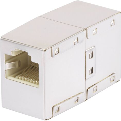 RJ45 réseau informatique Adaptateur CAT 5e [1x RJ45 femelle - 1x RJ45 femelle] blanc Y694641