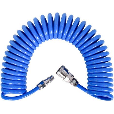 Ouylaf – Tuyau à air comprimé flexible 12 m – Raccord rapide 1/4 – Matériau TPU indéchirable – Pour compresseurs et outils pneumatiques