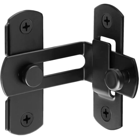 Loquet coulissant, verrou de sécurité, adapté aux fenêtres de jardin, de salle de bain et de garage. (1/5)
