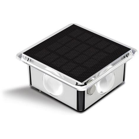 Lampes solaires d'extérieur pour clôture, à énergie solaire, 8 Modes, étanches, pour murs de terrasse, allées, Patios, paquet de 2