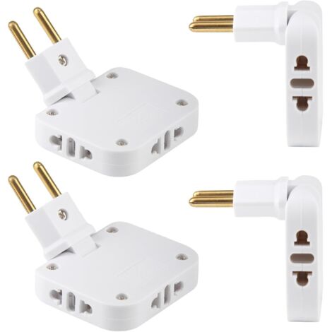 Prise murale multifonctionnelle 3 en 1, 10 A 250 V, adaptée à une utilisation derrière les meubles, dans les bureaux, les maisons et en voyage. (1/5)