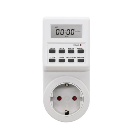 Prise avec minuterie numérique, prise avec compte à rebours, avec écran LCD, économie d'énergie. (1/5)