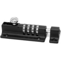 Cadenas à combinaison étanche à 4 chiffres avec vis de sécurité, adapté aux armoires, garages et abris de jardin.