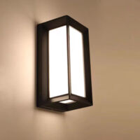 Applique murale Villa, 3000k, étanche IP65, applique murale moderne, convient aux entrées de balcon, lumière blanche chaude, lumière noire.