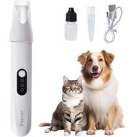 Pet Hair Clippers for Dogs and Cats, Cat Shaver with LED Light, Professional Paw Cutter, Quiet for Dogs, Hairs, Claws, Ears and Face