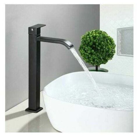 Robinet lavabo cascade salle bain, réglable chaud/froid, mitigeur vasque WC