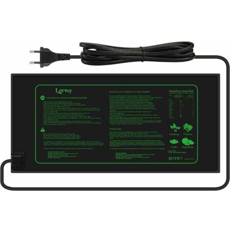 Tapis Chauffant pour Plantes Imperméable Serre de Germination Accélère la Germination des Graines, Coussin de Chauffrage pour Reptile et Amphibien, 21/30 Watts, 52 × 25 cm (1 Pièce - 21W) thsinde (1/5)