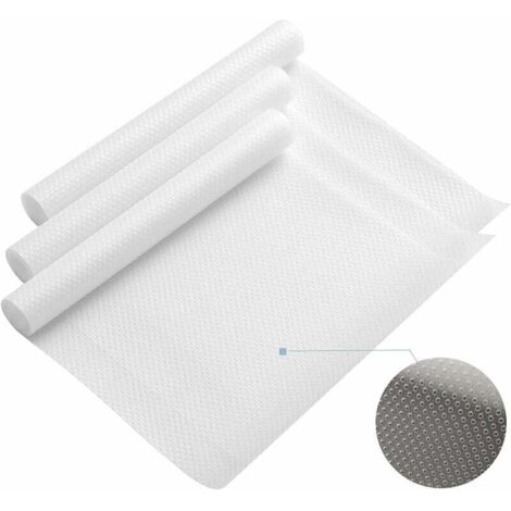 3 Rouleaux EVA Protecteur Tapis antidérapant étagères de Cuisine Le Meuble Tapis réutilisable Coupable imperméable Tapis de réfrigérateur Doublure de tiroir 30X150cm