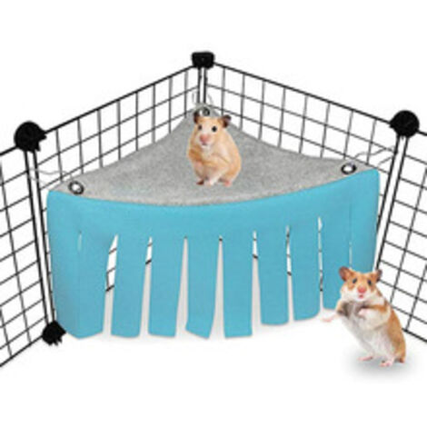 2pièces Caché pour Cage à Animaux De Compagnie Tente Réversible pour Hamsters Cobayes Et Petits Rongeurs Abri Douillet Et Amusant (1/5)