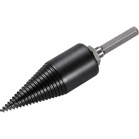 32mm fendeuse de bûches fendeuse à bois perceuse robuste perceuse vis cône conducteur feu fendeuse de bûches à bois fendage cône de bois peu (petit) (1/5)