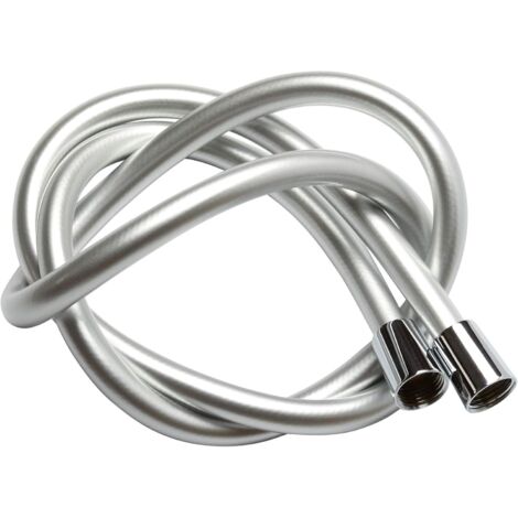 Flexible de douche 1,5 m, flexible de douche en PVC avec double système anti-torsion, remplacement universel, flexible et étanche - facile à nettoyer (1/5)