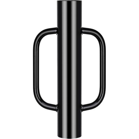 T Post Pile Driver with Handle Heavy Duty Fence Post Pile Driver for T Posts, U-Channels, Metal Posts and Sign Posts Pile Driver Tool, 17 Inch Black