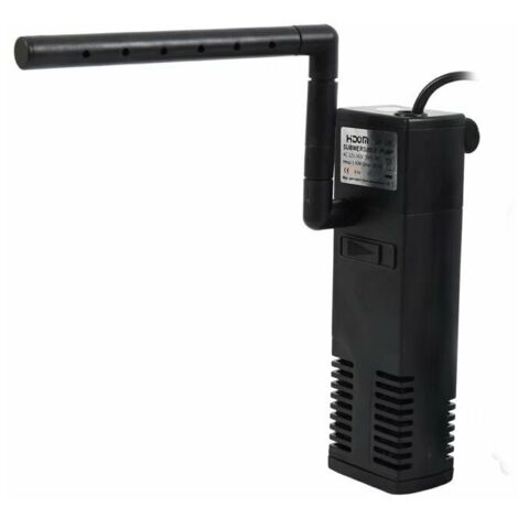 Filtre Intérieur pour Aquarium 20L-60L, 3 W/4 W Réglable Pompe Filtre Interne avec Éponges Filtrantes pour Aquarium