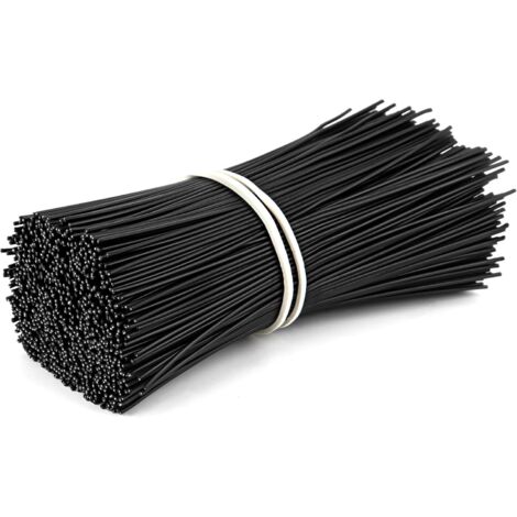 1000 Pièces Fil Enduit en Plastique Attache de Torsion Flexibles Serre Câbles Plastique pour Fixation des Fils Sacs d'Emballage Jardinage 15CM (1/5)