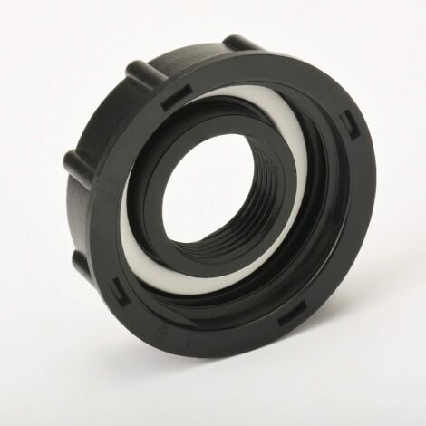 IBC Tank Adapter S60X6 Coarse Thread Cap to 1" Garden Hose Connector (1/5)