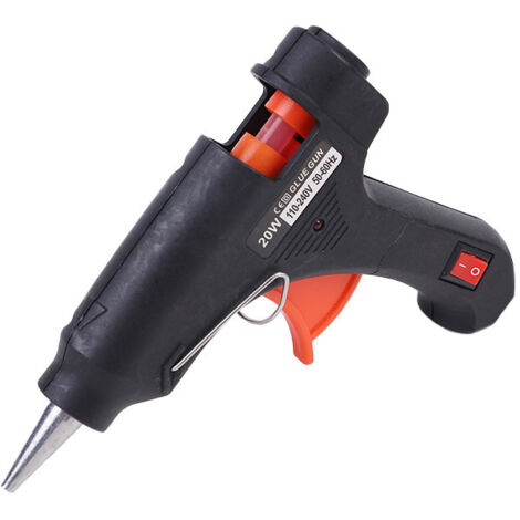 Le pistolet à colle chaude de 100 W chauffe rapidement et est sûr et anti-goutte, adapté aux réparations, à l'artisanat, au bricolage, à la maison, au bricolage, au bureau