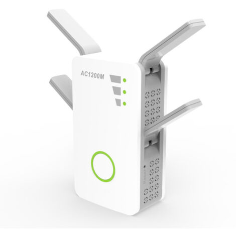Répéteur de routeur sans fil double bande AC09, amplificateur de signal Wi-Fi, amplificateur de signal 1200 M, puissant et pénétrant dans les murs