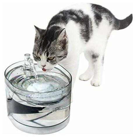 Automatique Fontaine à Eau pour Chat Chien, Distributeur Eau pour Animal Domestique Filtre, 1,6L Électrique et Ultra Silencieuse WF030 (1/5)