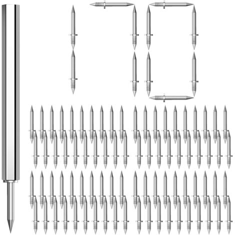 Clou à Double Tête, 170PCS Clous sans Couture, avec 2 Outil de Douille Spécifique à L'ongle, Vis de Sécurité Invisibles pour Décoration de Intérieure, Meubles, Construction (1/5)