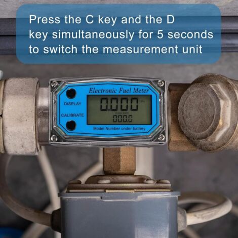 Débitmètre Numérique 1 Pouce K24 ZONADAH - Turbine Pour Essence, Diesel, Eau Et Produits Chimiques