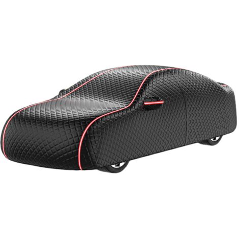 Bâche pour voiture extérieure 100% imperméable – Protection UV – Fixation coupe-vent 4+1 – Bandes réfléchissantes pour visibilité nocturne
