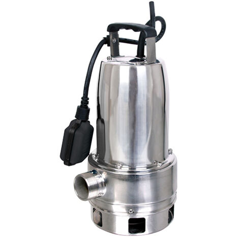 Spido – Pompe d’évacuation eaux chargées 700 W – Débit 18 m³/h – Refoulement 8 m – Ø particules 30 mm – Flotteur à bille – Corps inox – Usage intensif