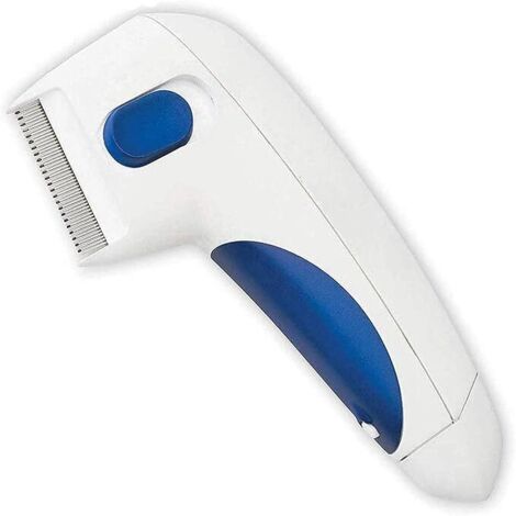Peigne anti-puces pour chien chat, peigne anti-puces électronique, brosse pour peigne de toilettage pour animaux de compagnie anti-poux pour chiens chats, élimination efficace des pucesCollier anti-pu (1/5)