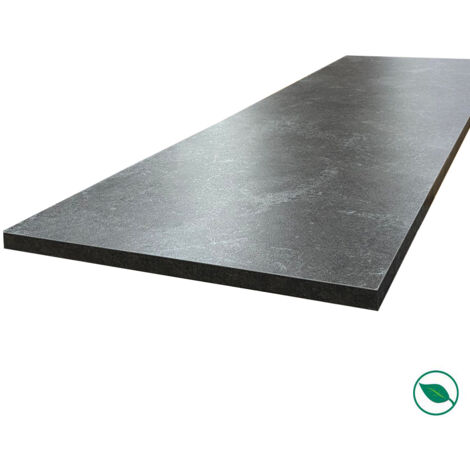 Plan de travail stratifié HPL ardoise 2000 x 650 x 38 mm FSC