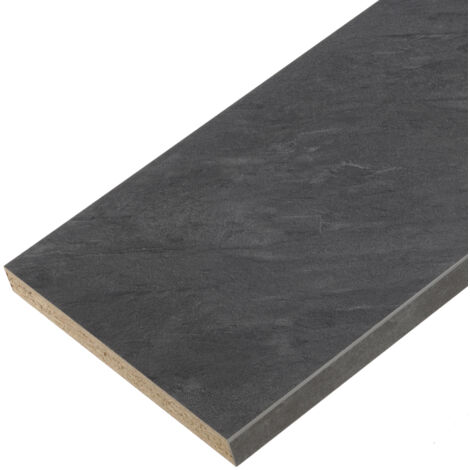 Forestea – Plan de travail stratifié ardoise foncé 2770 x 640 x 28 mm – Résistant à l'humidité – Label PEFC 75% pour une gestion durable