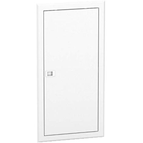 Schneider Electric – Porte de coffret électrique 1x13 modules – Métal blanc RAL 9003 – Hauteur 680 mm – Largeur 340 mm – Indice de protection IP40