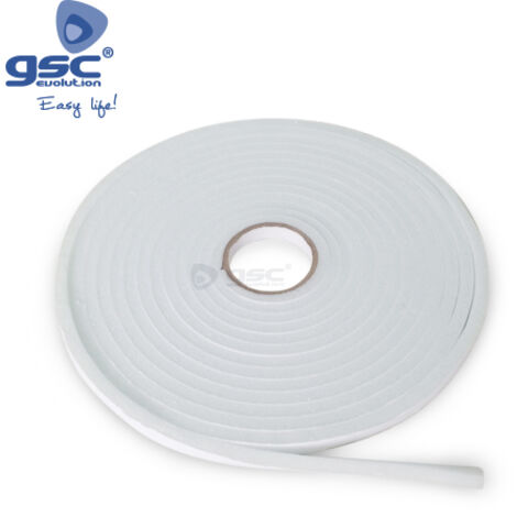 Rouleau de joint d'étanchéité en mousse 9mm 10M blanc 003803806