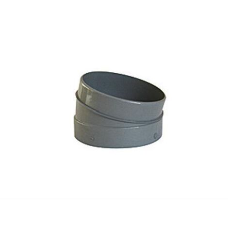 SECTEUR DE COUDE MALE FEMELLE PVC DIAM. 100 POUR EVACUATION (1/2)