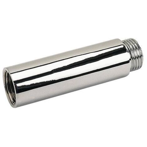 Blanc Habitat – Rallonge laiton chromé mâle-femelle 100mm – Filetage plomberie 20/27 – Connexion fiable pour installations sanitaires (1/2)