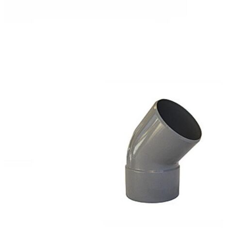 COUDE PVC A 45° POUR EVACUATION MALE FEMELLE (1/2)